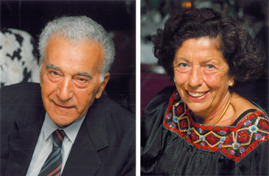 I coniugi Giuseppe (Titta) e Liliana Scalvi giordano-scalvi